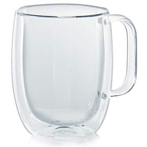 Tivoli Double-Wall 12 oz. Clear Glassware Coffee Mug (2-Pack)