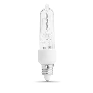 50-Watt Bright White (3000K) T4 Mini Candelabra E11 Base Dimmable Halogen Light Bulb