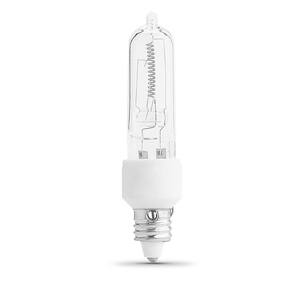50-Watt Bright White (3000K) T4 Mini Candelabra E11 Base Dimmable Halogen Light Bulb