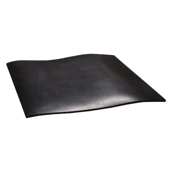 Rubber-Cal Neoprene Commercial Grade, Black, 60A, 0.094 in. x 8 in. x 8 in.