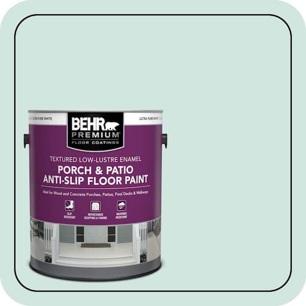 1 gal. #HDC-CT-26A Seaglass Textured Low-Lustre Enamel Interior/Exterior Porch and Patio Anti-Slip Floor Paint