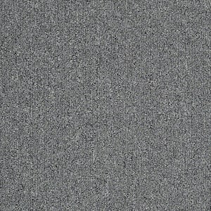 8 in. x 8 in. Berber Carpet Sample - Soma Lake - Color Graphite