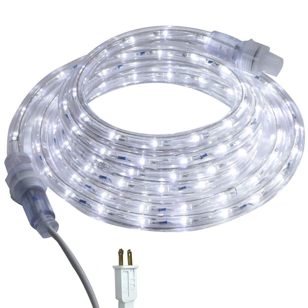 10ft. Indoor/Outdoor White Plug-in integrated LED Rope Light 1-Pack price history on PriceWatchPro