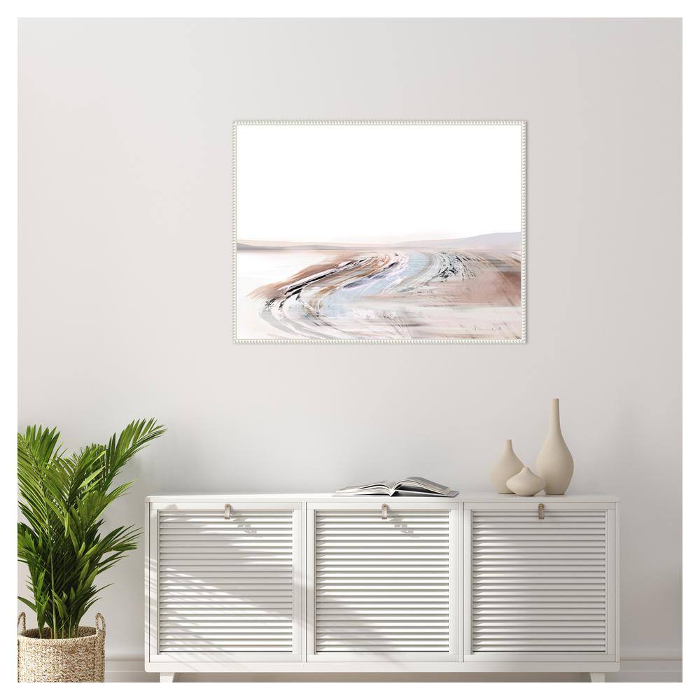 42" x 32" Beaded Perimeter Abstract Canvas Wall Art