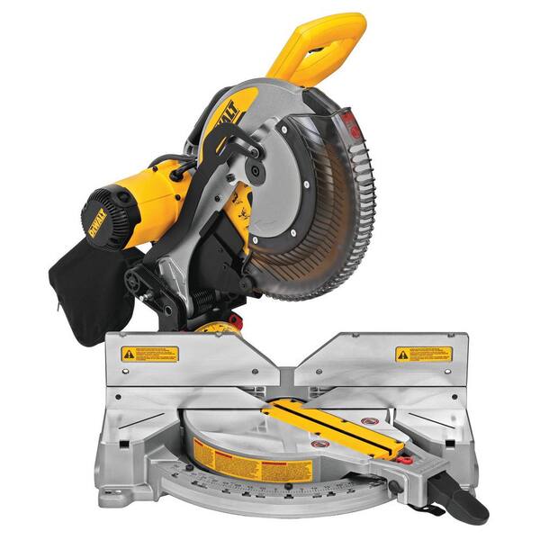 DEWALT - 15 Amp Corded 12 in. Double Bevel Compound Miter Saw and Heavy-Duty Work Stand