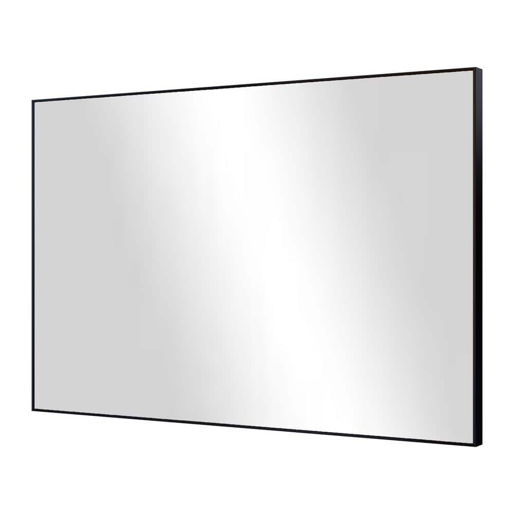 36 in. W x 24 in. H Rectangular Aluminum Framed Wall Bathroom Vanity ...