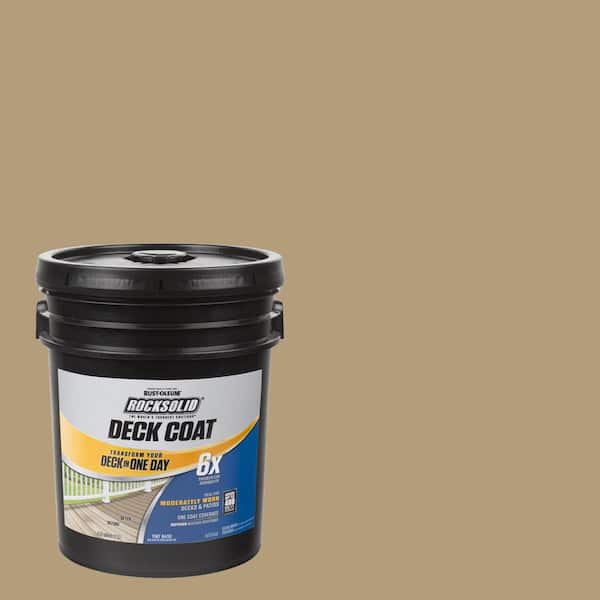 Rust-Oleum RockSolid 5 gal. Dune Exterior 6X Deck Coat