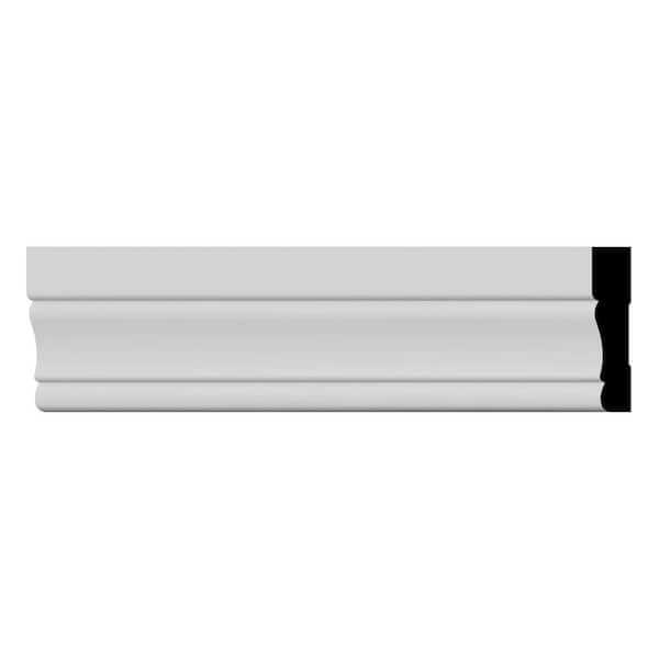 Ekena Millwork WM443 0.63 in. D x 3.25 in. W x 96 in. L Wood (Fingerjoint Pine) Colonial Casing Moulding