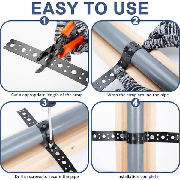 Angel Sar 1 in. x 33 ft. 0.6 mm Thickness Metal Strap, Pipe