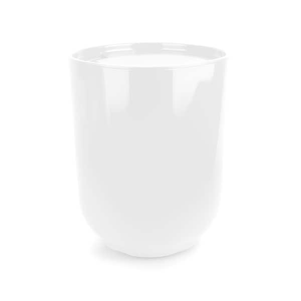 Umbra Step Waste Can with Lid in White