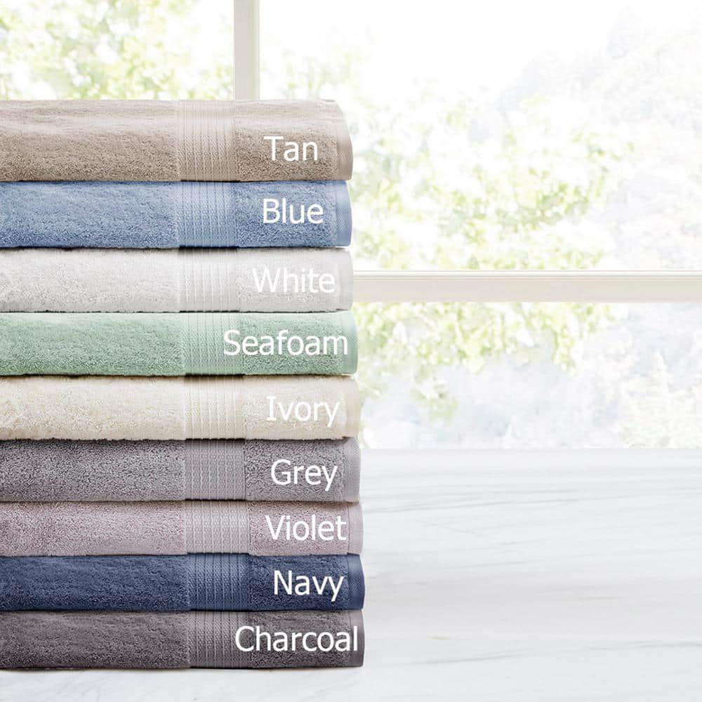 Organic Cotton Set of Six Hand Towels in Assorted Colors