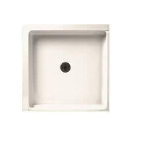 Swanstone 36 in. L x 36 in. W Alcove Shower Pan Base with Center Drain in Baby's Breath