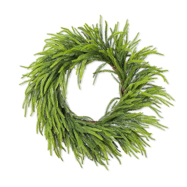 28 in. D Greenery PE Dripping Artificial Christmas Wreath