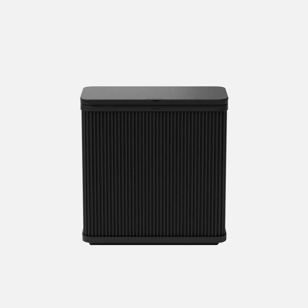 Tambour Series 11.75'' W x 25'' L x 26.5'' H Black Plastic Trash Can Storage price history on PriceWatchPro