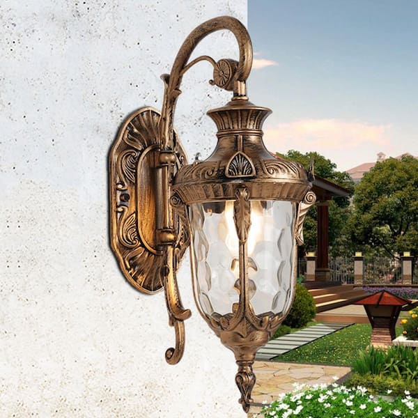 OUKANING 1-Light Bronze Retro Outdoor/Indoor Waterproof