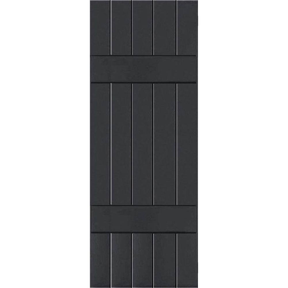 18 in. x 33 in. Exterior Real Wood Sapele Mahogany Board and Batten Shutters Pair Black price history on PriceWatchPro