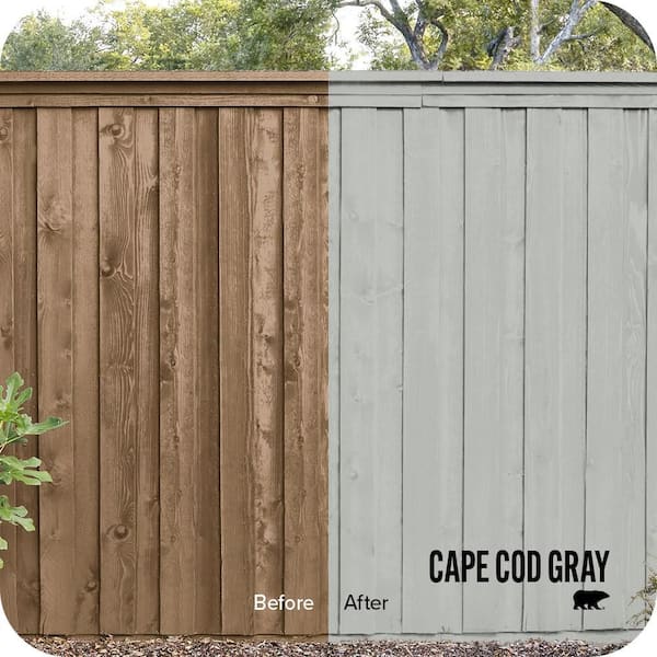 1 gal. #SC-365 Cape Cod Gray Solid Color House and Fence Exterior Wood Stain