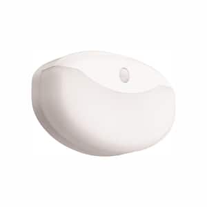 7 in. White LED Motion Sensor Flush Mount Closet Light
