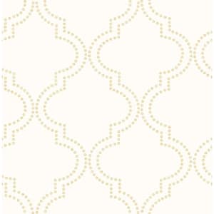Tetra Cream Quatrefoil Cream Wallpaper Sample