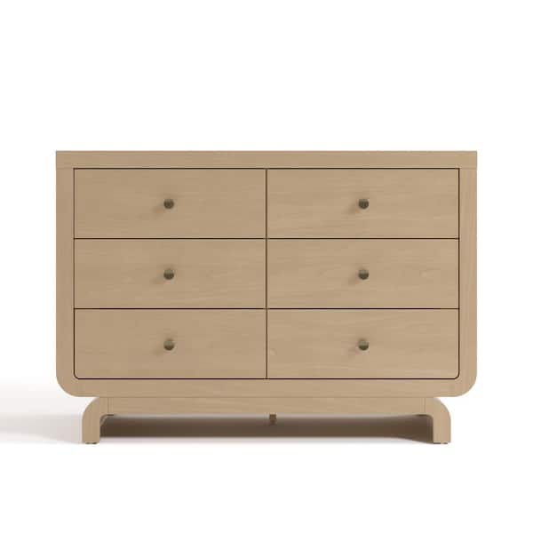 Storkcraft Santorini Driftwood 6 Drawer 47.8 in. Wide Dresser