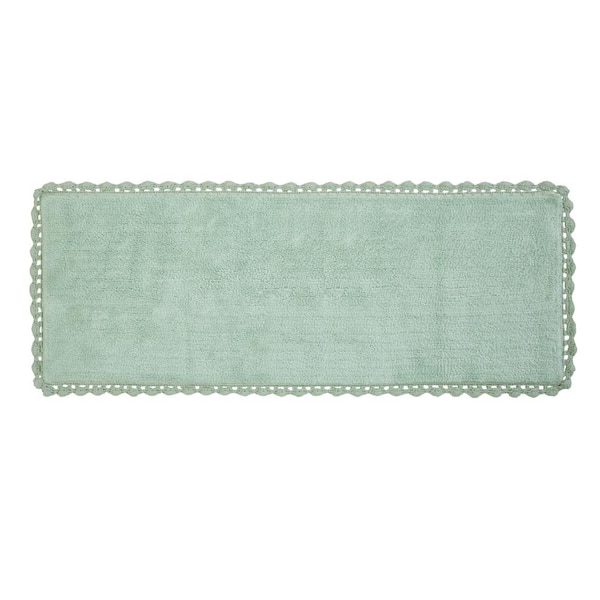 Unbranded Chesapeake Crochet Mist Bath Runner (24 in. x 60 in.)