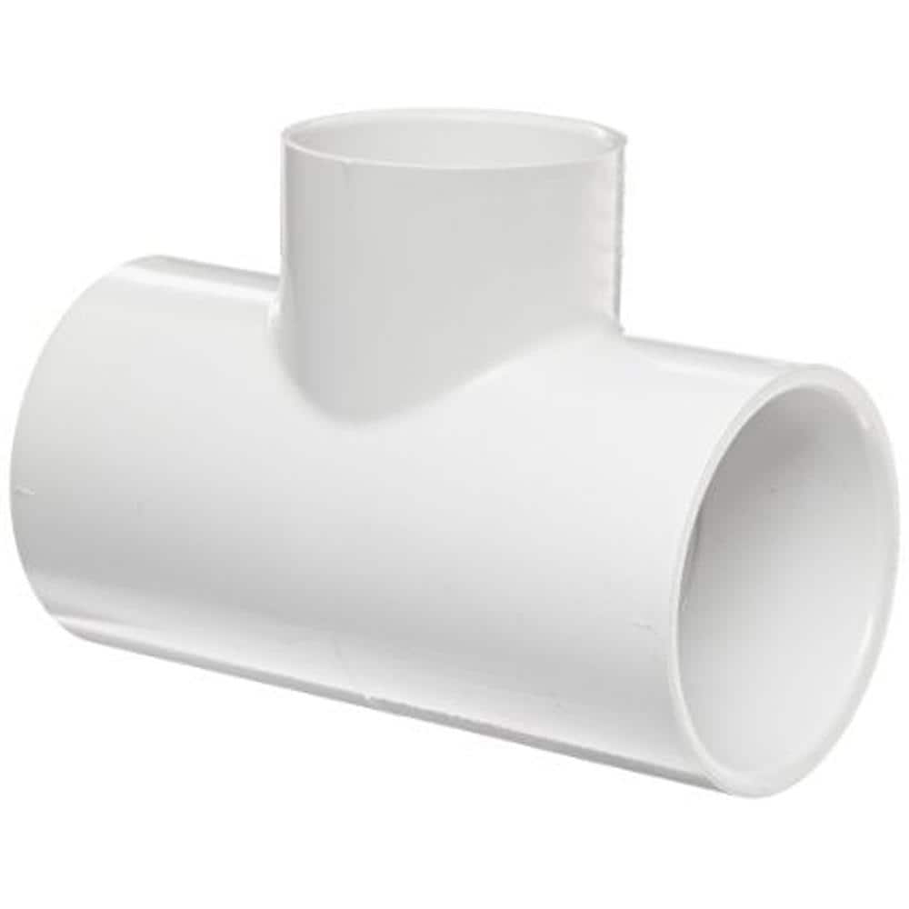 1/2 in. Schedule 40 PVC Pipe Slip x Slip x Slip Tee Fitting (50-Pack)