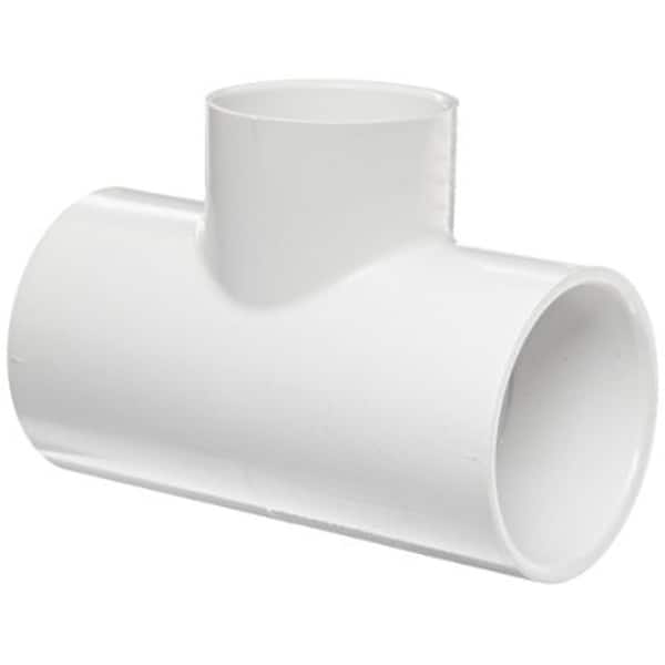 Unbranded 1-1/4 in. Schedule 40 PVC Pipe Slip x Slip x Slip Tee Fitting (25-Pack)