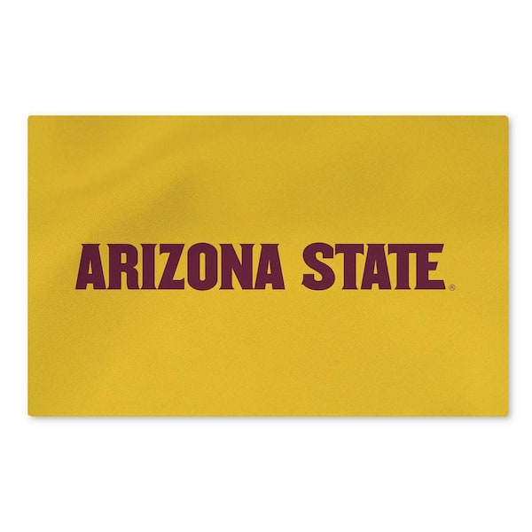 Arizona State Sun Devils Logo NCAA Washable Rug 36 in. x 62 in. Area Rug