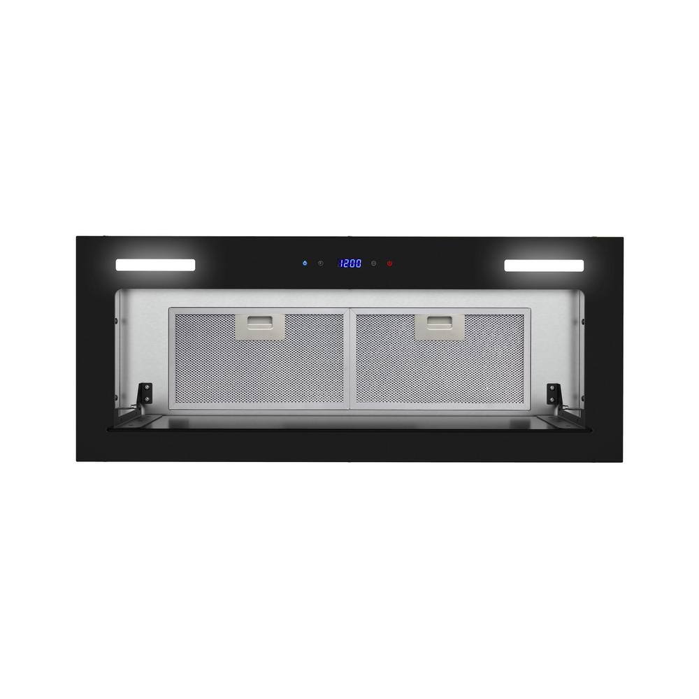 Streamline 28" Stainless Steel and Black Insert Range Hood