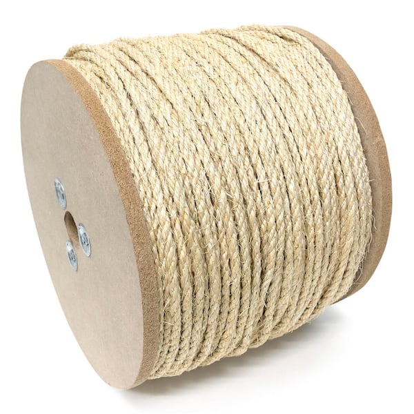 Rope King TP-38600Y Twisted Poly Rope - Yellow 3/8 inch x 600 Feet