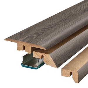 Pebble 0.75 in. T x 2.37 in. W x 78.7 in. L Laminate 4-in-1 Molding