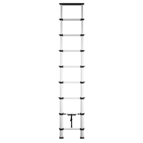 Cosco SmartClose 8.5 ft. Aluminum Telescoping Extension Ladder, 12 ft. Reach Height, Load Capacity 300 lbs., ANSI Type 1A