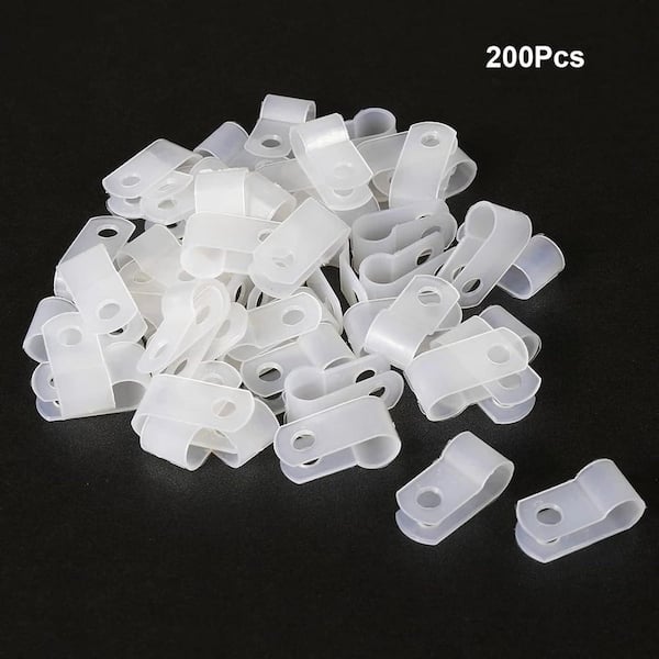 Kabelklemmen 100 Stuks R-Type Nylon 5mm - Organiseer Je Kabels Nette Uiterlijk