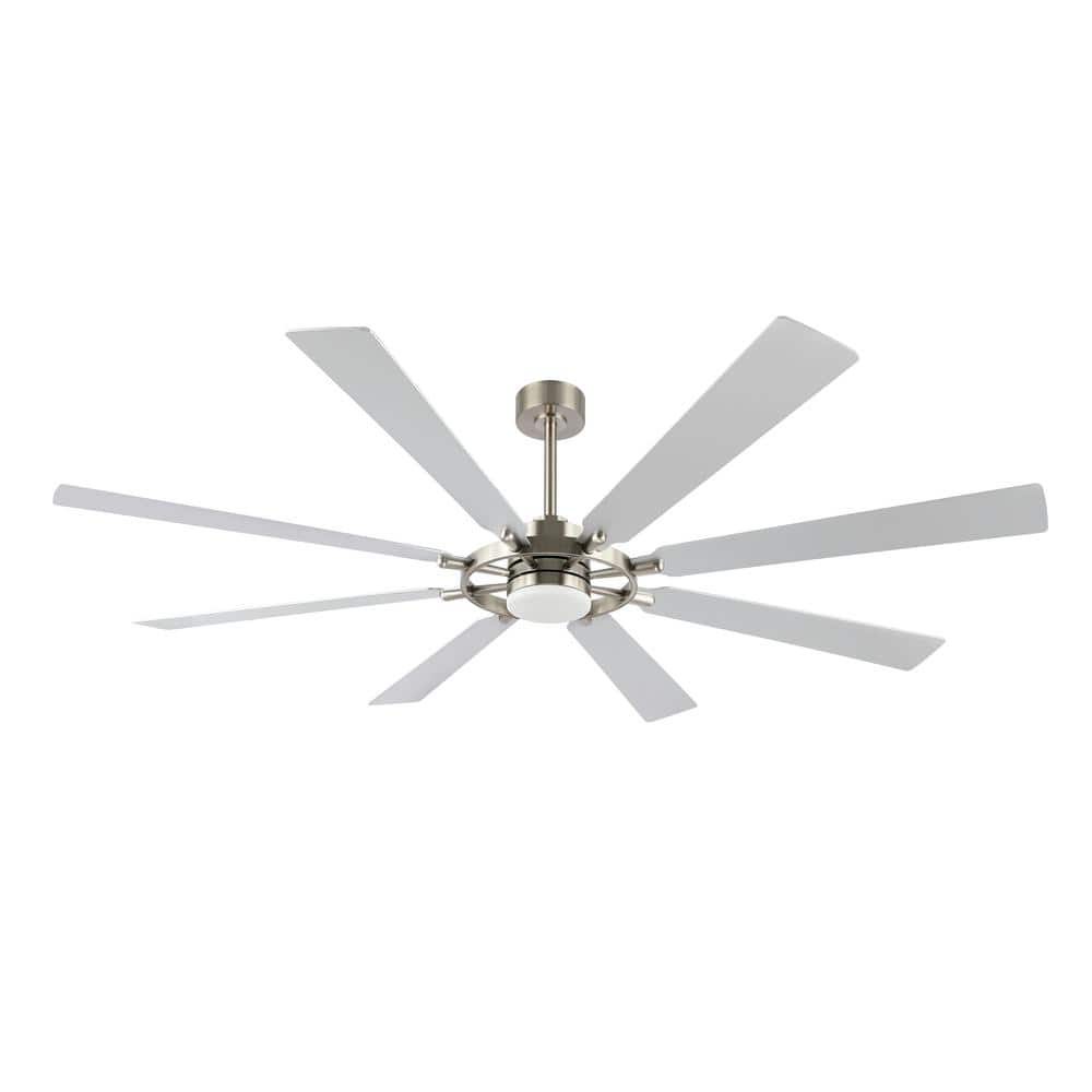 80 in. 8 Blades LED Indoor Nickel and Silver Ceiling Fan with Remote price history on PriceWatchPro