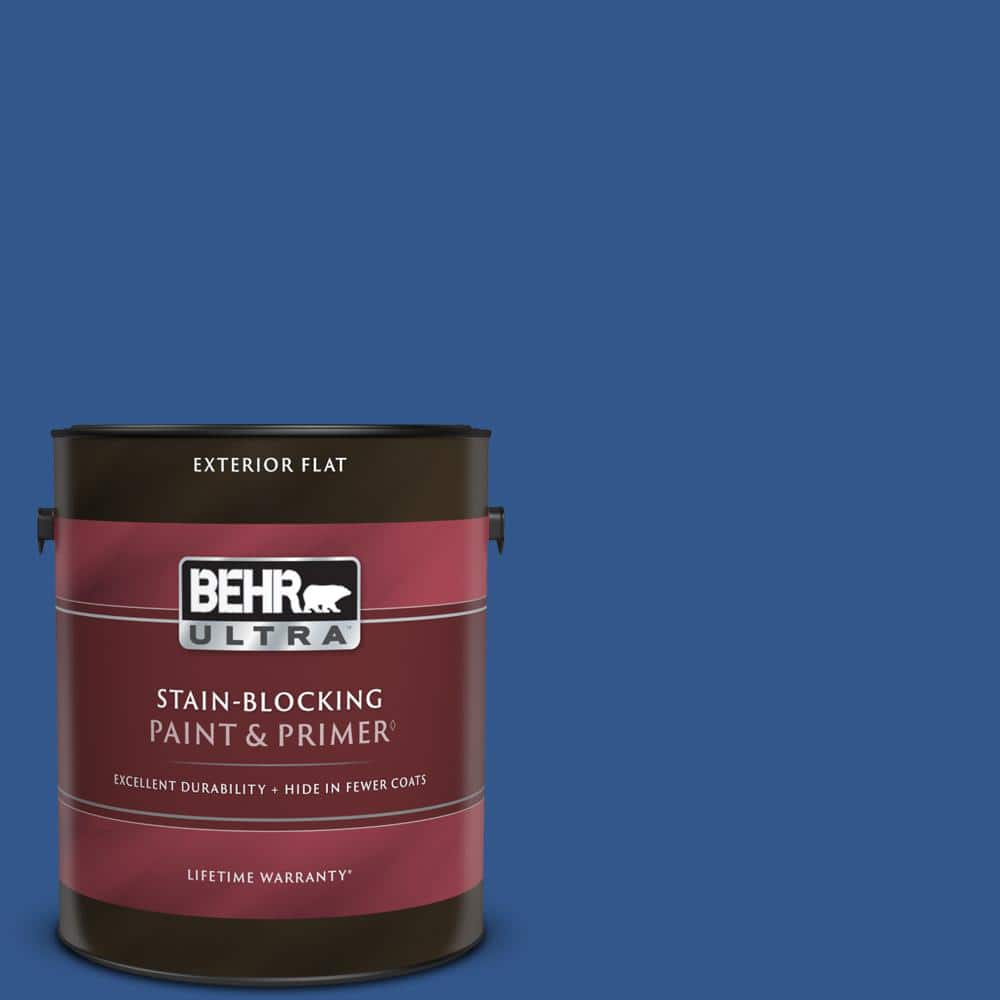 BEHR ULTRA 1 gal. PPU1503 Dark Cobalt Blue Flat Exterior