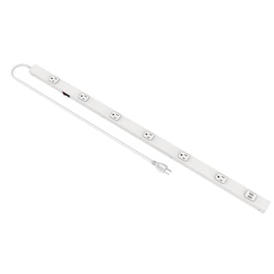 6-Outlet 2 USB Power Strip, White Lts-6z1320-2u