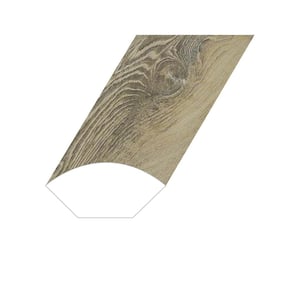 Romulus Akaroa Ash 0.6 in. Thick x 1 in. Wide x 94.5 in. Length Vinyl Quarter Round Molding