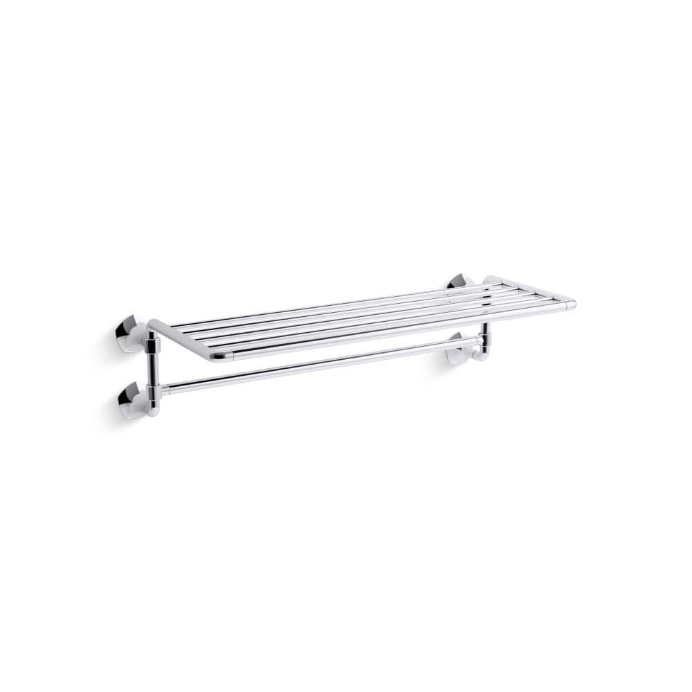 KOHLER Occasion 24 in. Hotelier Towel Bar in Polished Chrome 27085CP The Home Depot