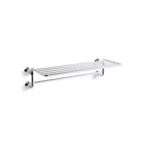 Occasion 24 in. Hotelier Towel Bar in Polished Chrome