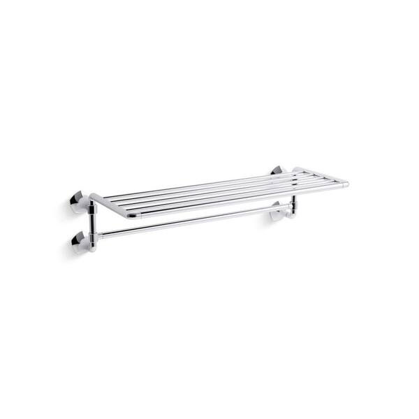 KOHLER Occasion 24 In Hotelier Towel Bar In Polished Chrome 27085 CP   Polished Chrome Kohler Towel Bars 27085 Cp 64 600 