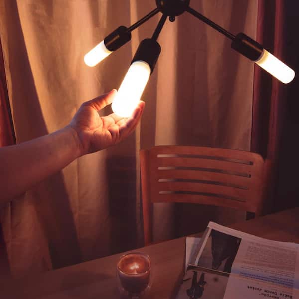LIFX 25 Watt Equivalent T10L Smart E26 LED Tube Light Bulb Works w Alexa Hey Google Apple Home Matter Multi Color 1 Pack