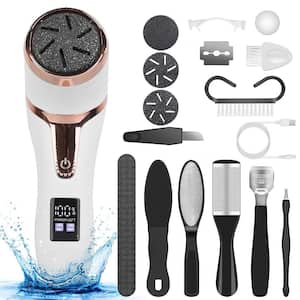 17-Piece Electric Foot Callus Remover with Vacuum Foot Grinder Rechargeable Foot File Dead Skin Pedicure Machine