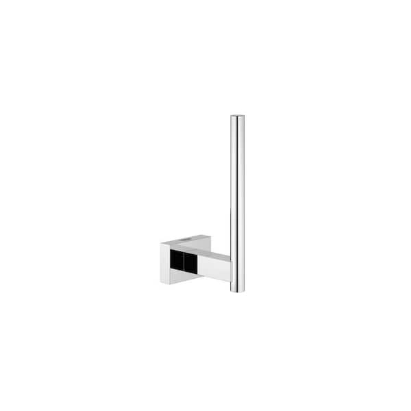 GROHE Essentials Cube Single Post Toilet Paper Holder in StarLight Chrome