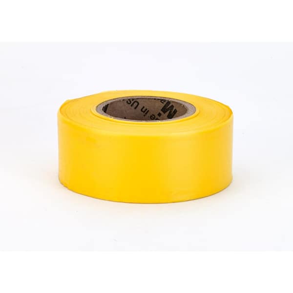 Mutual Industries 1-3/16 in. x 300 ft. Yellow Surveyor Grade ULTRA Flagging Tape (Pack of 24)