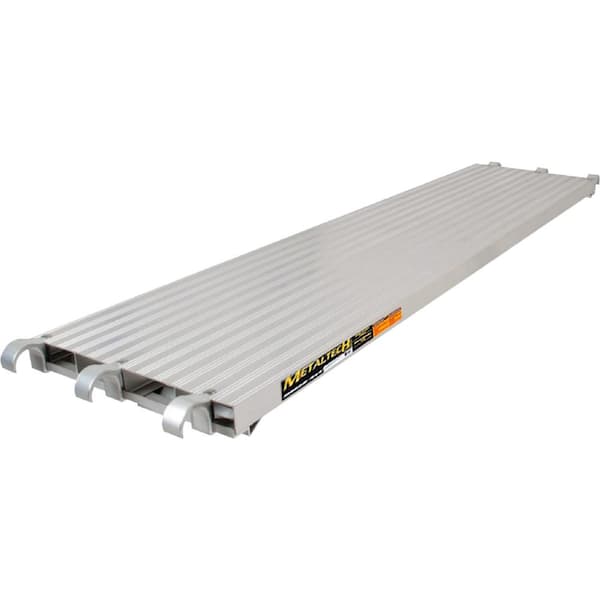MetalTech 10 ft. x 19 in. Scaffolding Platform, All-Aluminum work Platform and Scaffold Plank