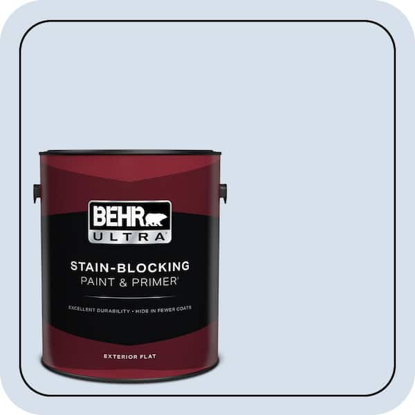BEHR ULTRA 1 gal. #610C-1 Northern Star Flat Exterior Paint & Primer