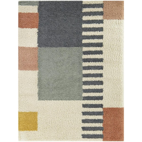 BALTA Morant Cream 5 ft. x 7 ft. Geometric Area Rug