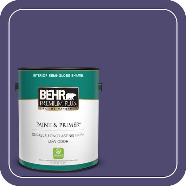 BEHR PREMIUM PLUS 1 gal. #T11-12 Harajuku Girl Semi-Gloss Enamel Low Odor Interior Paint & Primer
