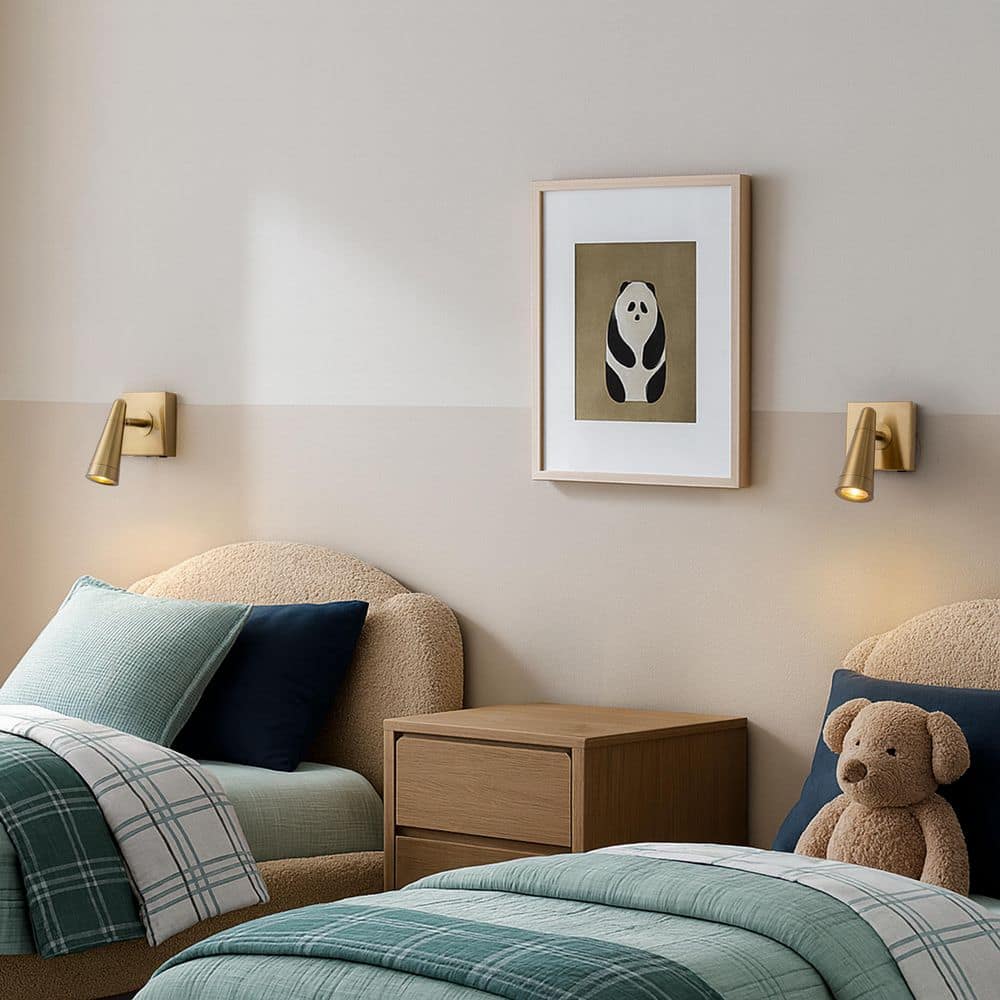 Modern 1-Light Brass Dimmable Spot Wall Sconce with Adjustable Head Metal Shade for Bedroom, Hallway, Decor price history on PriceWatchPro