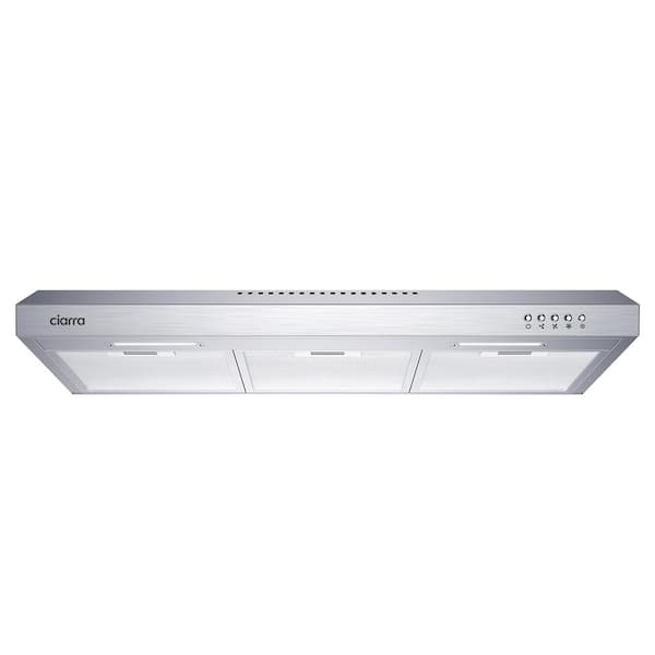JEREMY CASS 30 in. Convertible Under Cabinet Range Hood in Stainless Steel